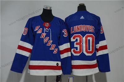 Mládež New York Rangers #30 Henrik Lundqvist Modrý Dres