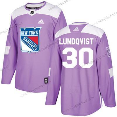 Mládež New York Rangers #30 Henrik Lundqvist Nachový Autentické Bojuje proti rakovině Sešitý NHL Dres