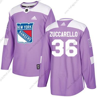 Mládež New York Rangers #36 Mats Zuccarello Nachový Autentické Bojuje proti rakovině Sešitý NHL Dres