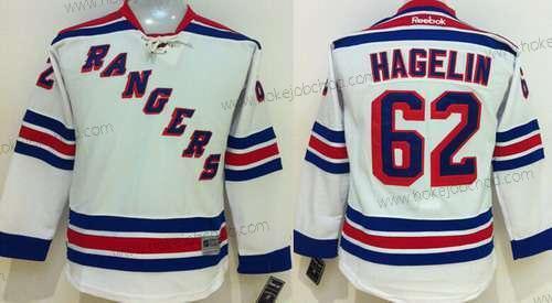 Mládež New York Rangers #62 Carl Hagelin Bílý Dres