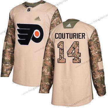 Mládež Philadelphia Flyers #14 Sean Couturier Camo Autentické 2017 Veterans Day Sešitý NHL Dres