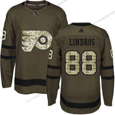 Mládež Philadelphia Flyers #88 Eric Lindros Zelená Salute to Service Sešitý NHL Dres