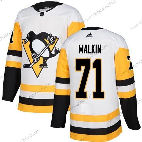 Mládež Pittsburgh Penguins #71 Evgeni Malkin Bílý Road Autentické Sešitý NHL Dres