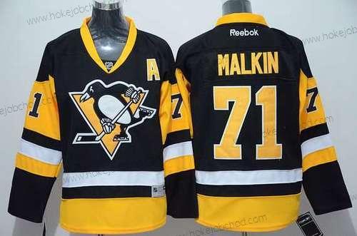 Mládež Pittsburgh Penguins #71 Evgeni Malkin Černá Alternativní NHL Reebok Dres