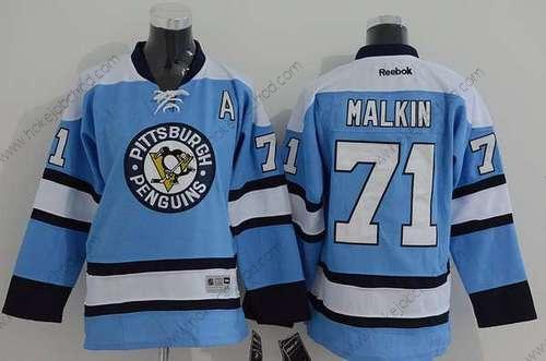 Mládež Pittsburgh Penguins #71 Evgeni Malkin Náhradní Modrý NHL Reebok