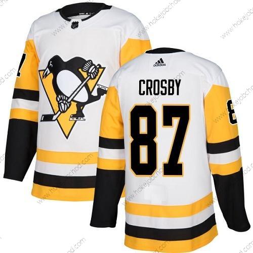 Mládež Pittsburgh Penguins #87 Sidney Crosby Bílý Road Autentické Sešitý NHL Dres