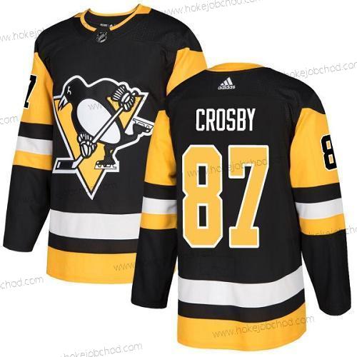 Mládež Pittsburgh Penguins #87 Sidney Crosby Černá Domácí Autentické Sešitý NHL Dres