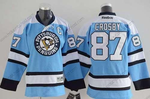 Mládež Pittsburgh Penguins #87 Sidney Crosby Náhradní Modrý NHL Reebok Dres