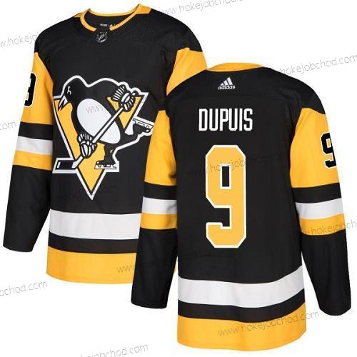 Mládež Pittsburgh Penguins #9 Pascal Dupuis Černá Domácí Autentické Sešitý NHL Dres