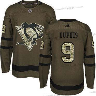 Mládež Pittsburgh Penguins #9 Pascal Dupuis Zelená Salute to Service Sešitý NHL Dres