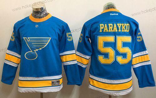 Mládež St. Louis Blues #55 Colton Parayko Modrý 2017 Zimní Klasický Sešitý NHL Dres