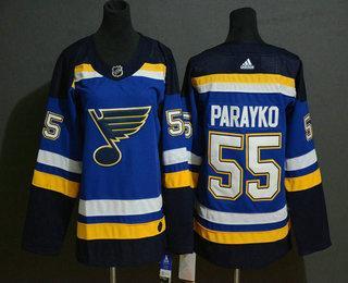 Mládež St. Louis Blues #55 Colton Parayko Modrý Sešitý NHL Dres