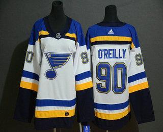 Mládež St. Louis Blues #90 Ryan O’Reilly Bílý Sešitý NHL Dres