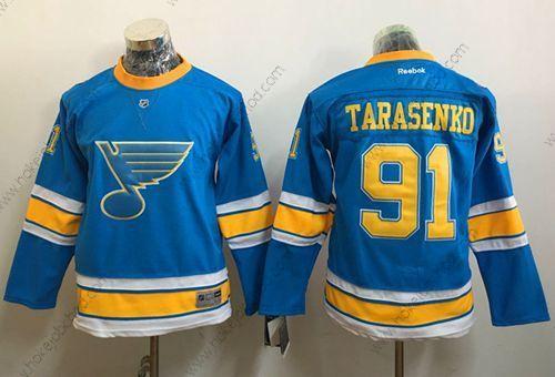 Mládež St. Louis Blues #91 Vladimir Tarasenko Modrý 2017 Zimní Klasický Sešitý NHL Dres