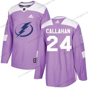 Mládež Tampa Bay Lightning #24 Ryan Callahan Nachový Autentické Bojuje proti rakovině Sešitý NHL Dres