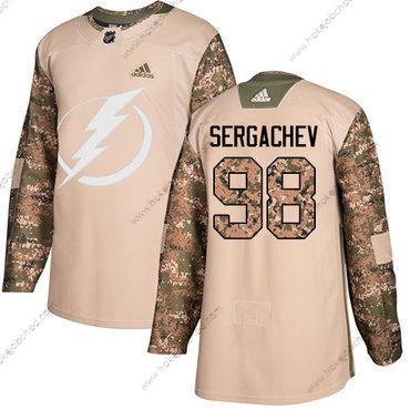 Mládež Tampa Bay Lightning #98 Mikhail Sergachev Camo Autentické 2017 Veterans Day Sešitý NHL Dres