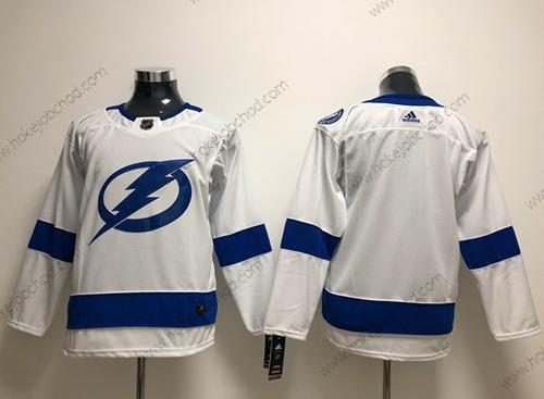 Mládež Tampa Bay Lightning Prázdný Bílý Road Autentické Sešitý NHL Dres