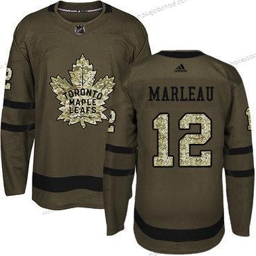 Mládež Toronto Maple Leafs #12 Patrick Marleau Zelená Salute to Service Sešitý NHL Dres