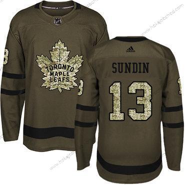 Mládež Toronto Maple Leafs #13 Mats Sundin Zelená Salute to Service Sešitý NHL Dres