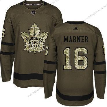 Mládež Toronto Maple Leafs #16 Mitchell Marner Zelená Salute to Service Sešitý NHL Dres