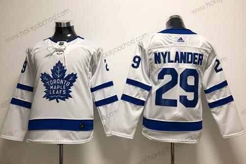 Mládež Toronto Maple Leafs #29 William Nylander Bílý Road Autentické Sešitý NHL Dres