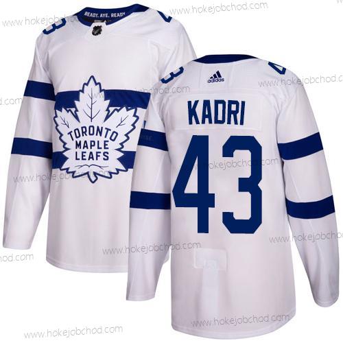 Mládež Toronto Maple Leafs #43 Nazem Kadri Bílý Autentické 2018 Stadium Series Sešitý NHL Dres