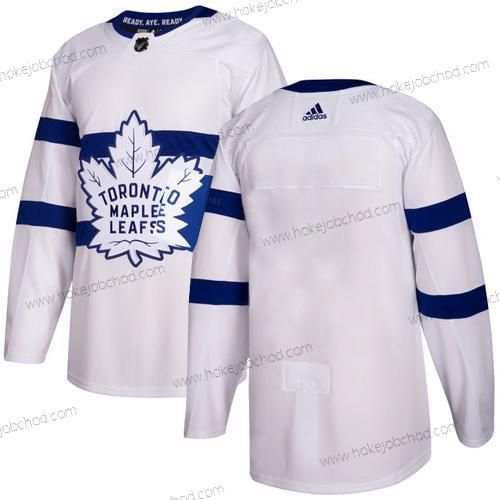 Mládež Toronto Maple Leafs Prázdný Bílý Autentické 2018 Stadium Series Sešitý NHL Dres