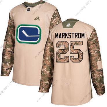 Mládež Vancouver Canucks #25 Jacob Markstrom Camo Autentické 2017 Veterans Day Sešitý NHL Dres