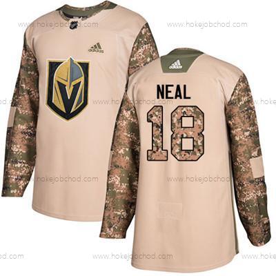 Mládež Vegas Golden Knights #18 James Neal Camo Autentické 2017 Veterans Day Sešitý NHL Dres