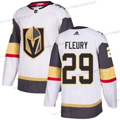 Mládež Vegas Golden Knights #29 Marc-Andre Fleury Bílý Road Autentické Sešitý NHL Dres