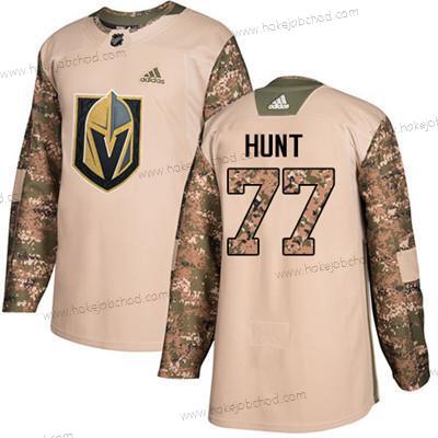 Mládež Vegas Golden Knights #77 Brad Hunt Camo Autentické 2017 Veterans Day Sešitý NHL Dres