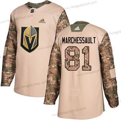 Mládež Vegas Golden Knights #81 Jonathan Marchessault Camo Autentické 2017 Veterans Day Sešitý NHL Dres