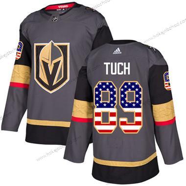 Mládež Vegas Golden Knights #89 Alex Tuch Šedá Domácí Autentické USA Flag Sešitý NHL Dres