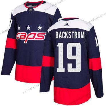 Mládež Washington Capitals #19 Nicklas Backstrom Námořnictvo Autentické 2018 Stadium Series Sešitý NHL Dres