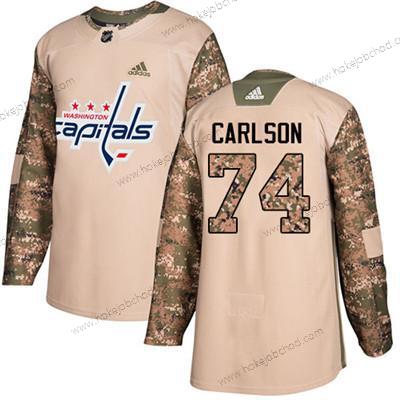 Mládež Washington Capitals #74 John Carlson Camo Autentické 2017 Veterans Day Sešitý NHL Dres