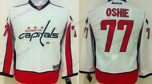 Mládež Washington Capitals #77 T. J. Oshie Venkovní Bílý NHL Reebok Dres