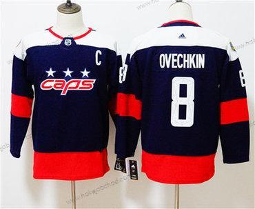 Mládež Washington Capitals #8 Alexander Ovechkin Námořnictvo 2018 NHL Stadium Series Dres