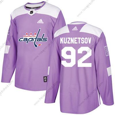 Mládež Washington Capitals #92 Evgeny Kuznetsov Nachový Autentické Bojuje proti rakovině Sešitý NHL Dres