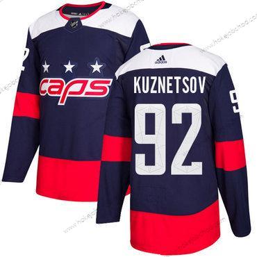 Mládež Washington Capitals #92 Evgeny Kuznetsov Námořnictvo Autentické 2018 Stadium Series Sešitý NHL Dres