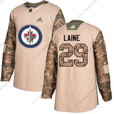 Mládež Winnipeg Jets #29 Patrik Laine Camo Autentické 2017 Veterans Day Sešitý NHL Dres