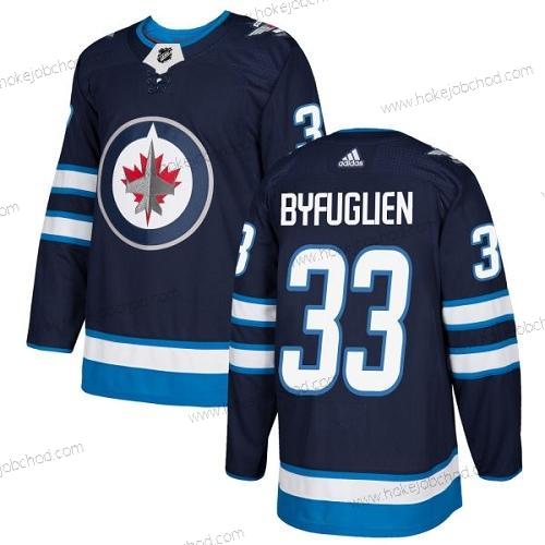 Mládež Winnipeg Jets #33 Dustin Byfuglien Námořnictvo Modrý Domácí Autentické Sešitý NHL Dres