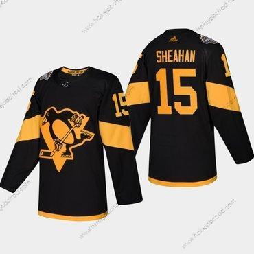 Muž #15 Riley Sheahan Pittsburgh Penguins Coors 2019 Stadium Series Černá Autentické Dres