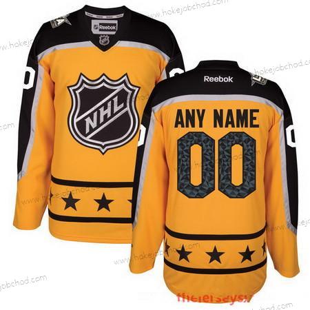 Muž 2017 NHL All-Star Game Přizpůsobené Atlantic Division Reebok Žlutá Sešitý Hokejový Dres