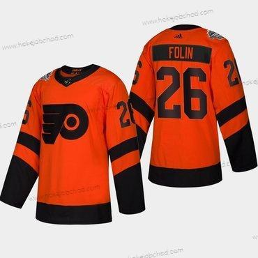 Muž #26 Christian Folin Philadelphia Flyers Coors 2019 Stadium Series Oranžová Autentické Dres