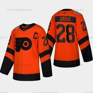 Muž #28 Claude Giroux Philadelphia Flyers Coors 2019 Stadium Series Oranžová Autentické Dres