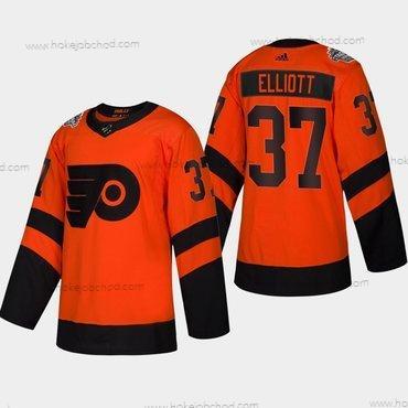 Muž #37 Brian Elliott Philadelphia Flyers Coors 2019 Stadium Series Oranžová Autentické Dres