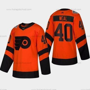 Muž #40 Jordan Weal Philadelphia Flyers Coors 2019 Stadium Series Oranžová Autentické Dres