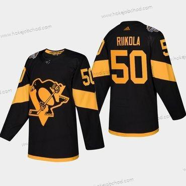 Muž #50 Juuso Riikola Pittsburgh Penguins Coors 2019 Stadium Series Černá Autentické Dres