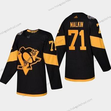 Muž #71 Evgeni Malkin Pittsburgh Penguins Coors 2019 Stadium Series Černá Autentické Dres