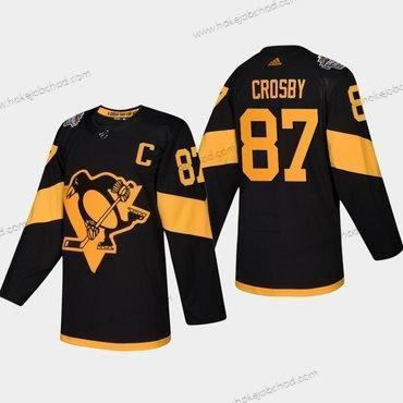 Muž #87 Sidney Crosby Pittsburgh Penguins Coors 2019 Stadium Series Černá Autentické Dres